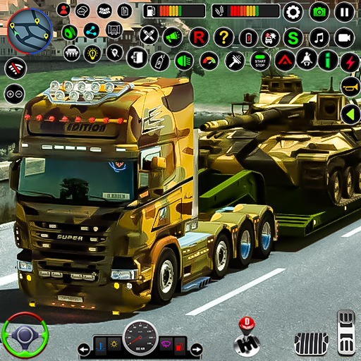 सैन्य ट्रक ड्राइविंग गेम
