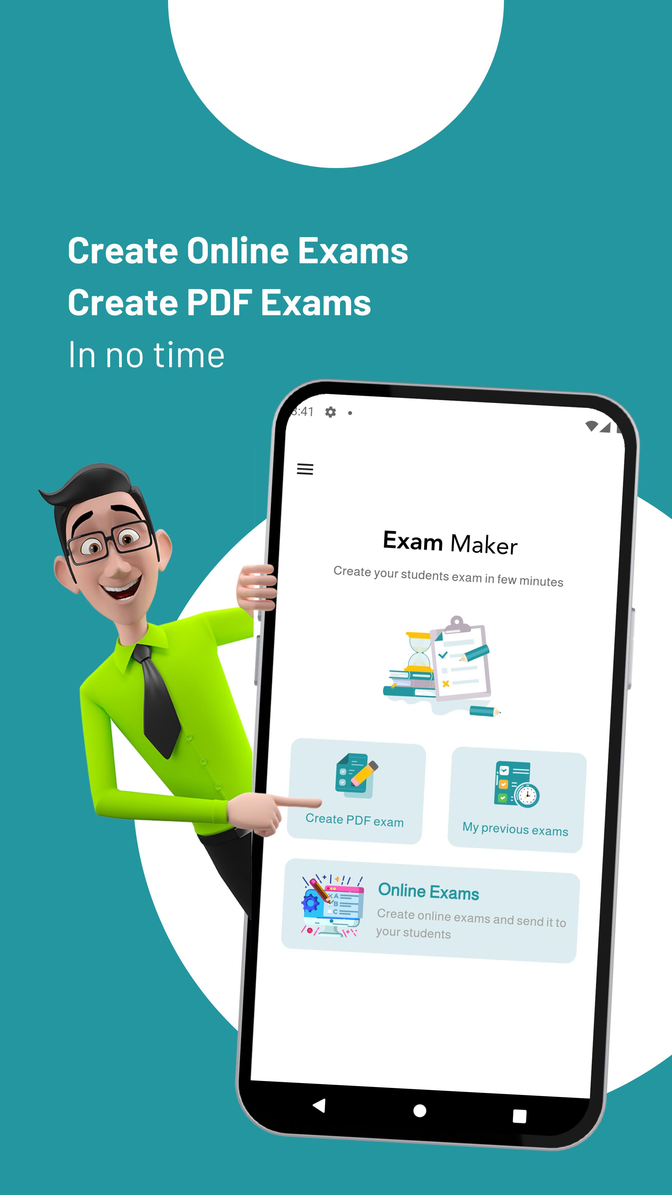 Download Exam Maker (online quiz) android on PC