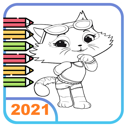 Kartun Mewarnai 44 Kucing Keren 2021