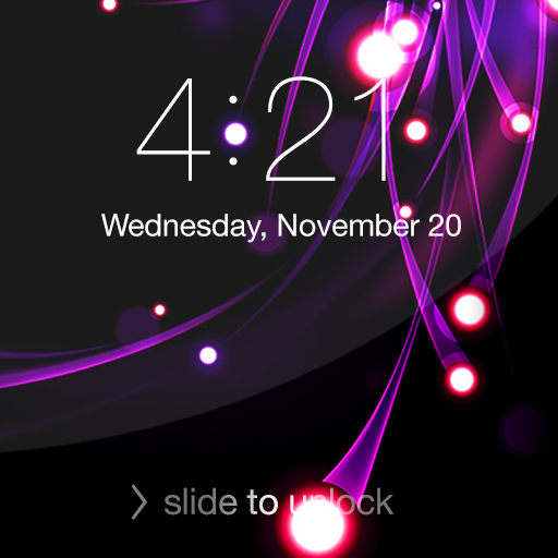 Neon Lock Screen