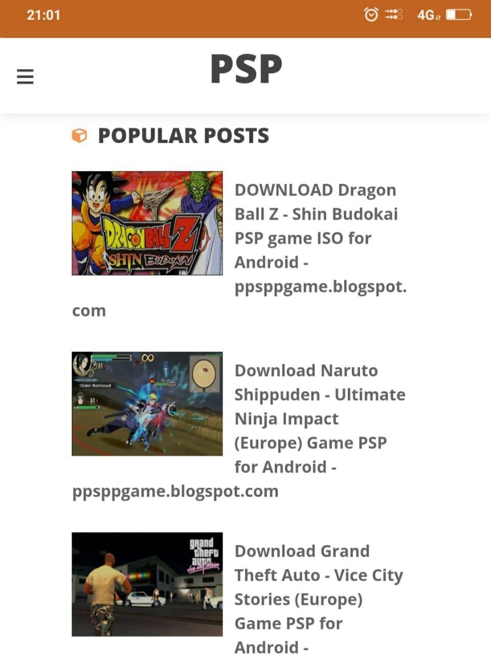 Download download all PSP Games and PPSSPP Emulators android on PC