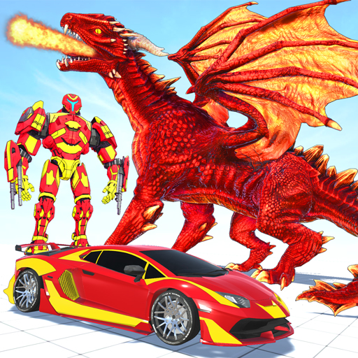 Flying Dragon Robot Car Games