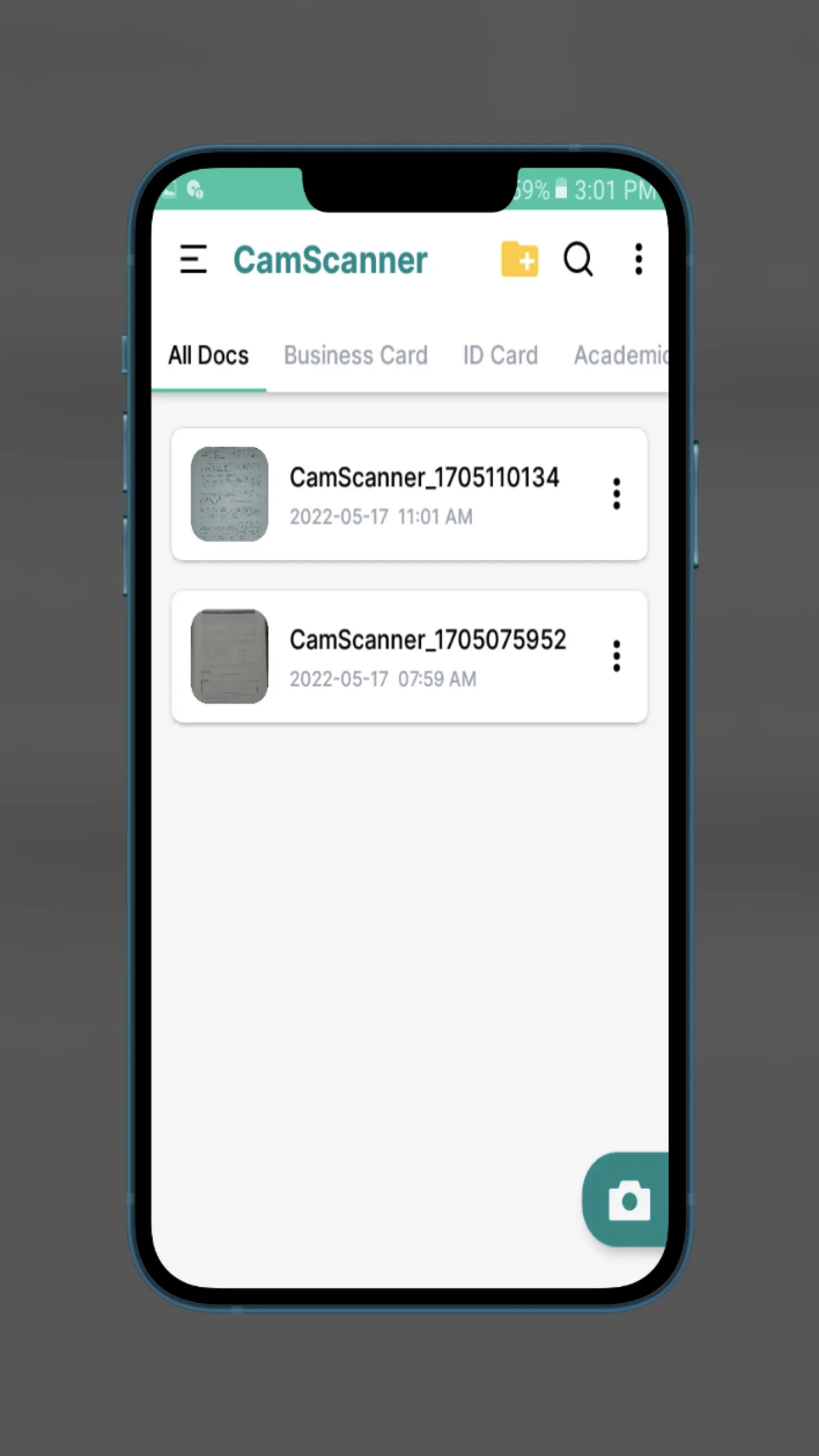 Camscanner Id Card