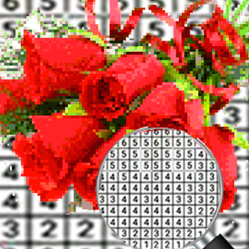 Beauty Flowers Coloring Number