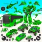 Army Bus Robot Transform Games