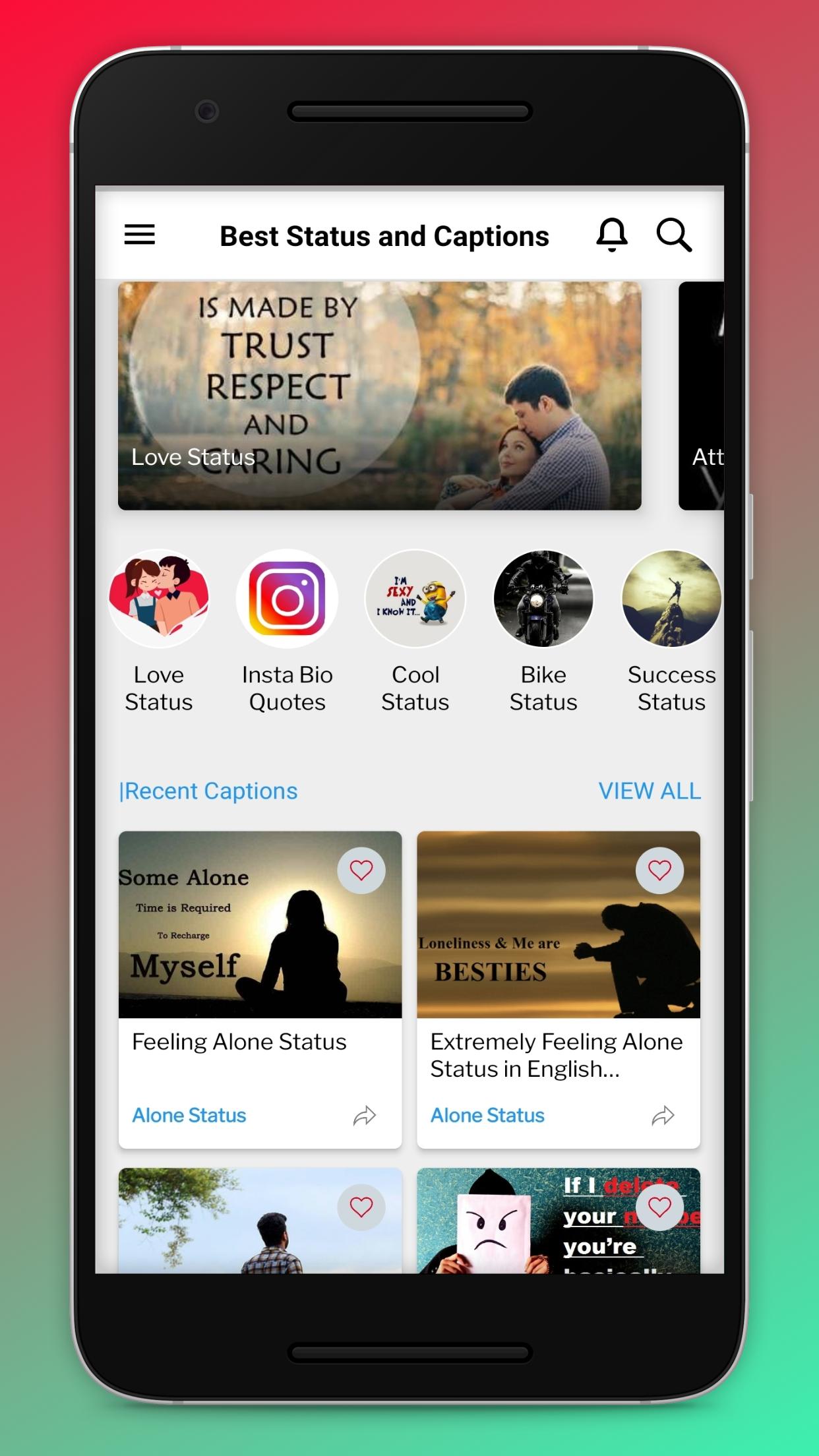 Download Best Caption and Status 2020 Attitude android on PC