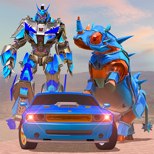 Rhino Robot Car Transformation: Robot Car Games