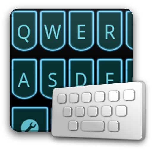 LaserLightblue keyboard skin