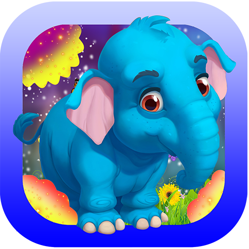 Gleeful Blue Elephant Escape