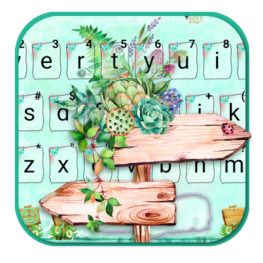 Dainty Floral Garden Keyboard 