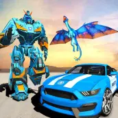 US Police Transform Robot Car Flying Fire Dragon