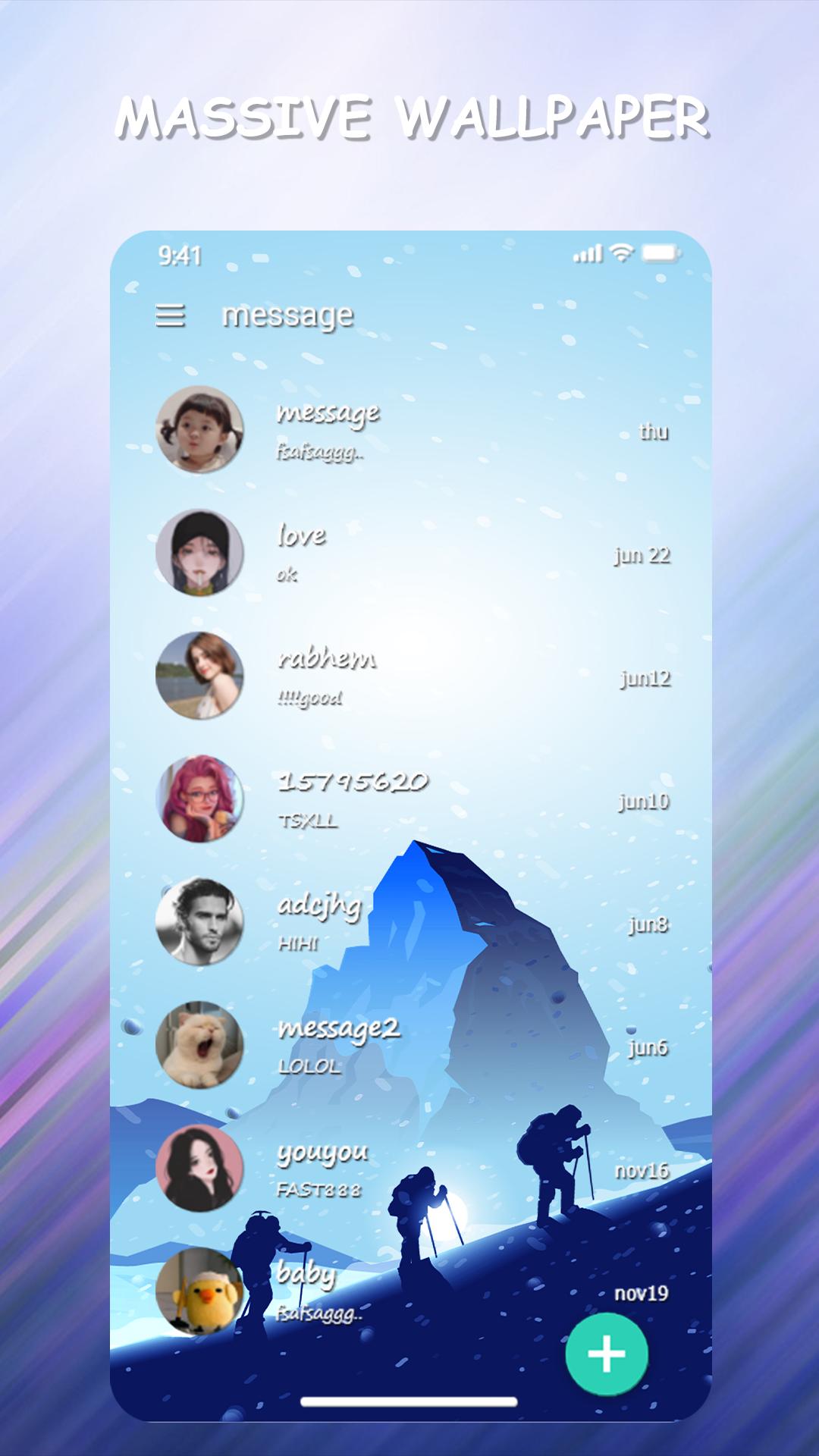Download Theme Text Message android on PC