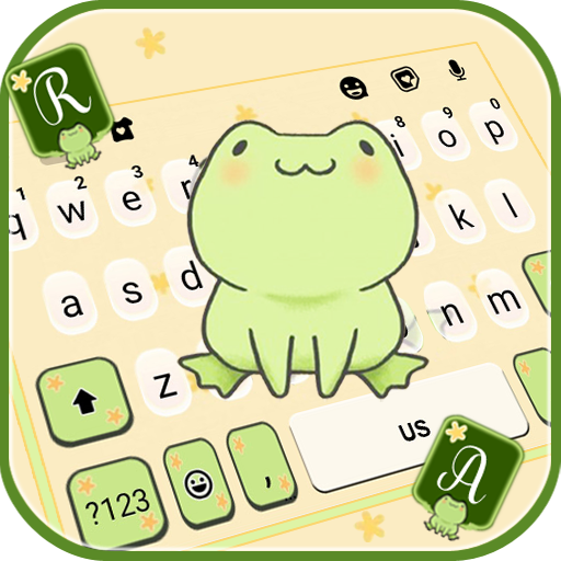 Cute Green Frog कीबोर्ड