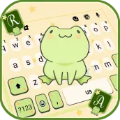 Cute Green Frog keyboard