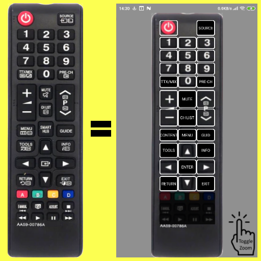 SAMSUNG TV IR Like Remote SIMP