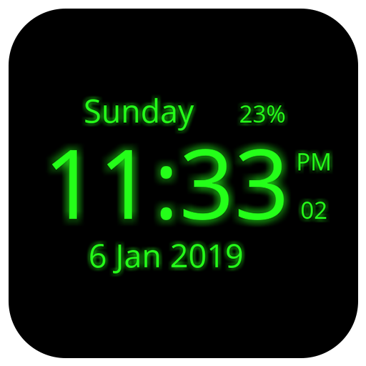 Digital Clock Live Wallpaper