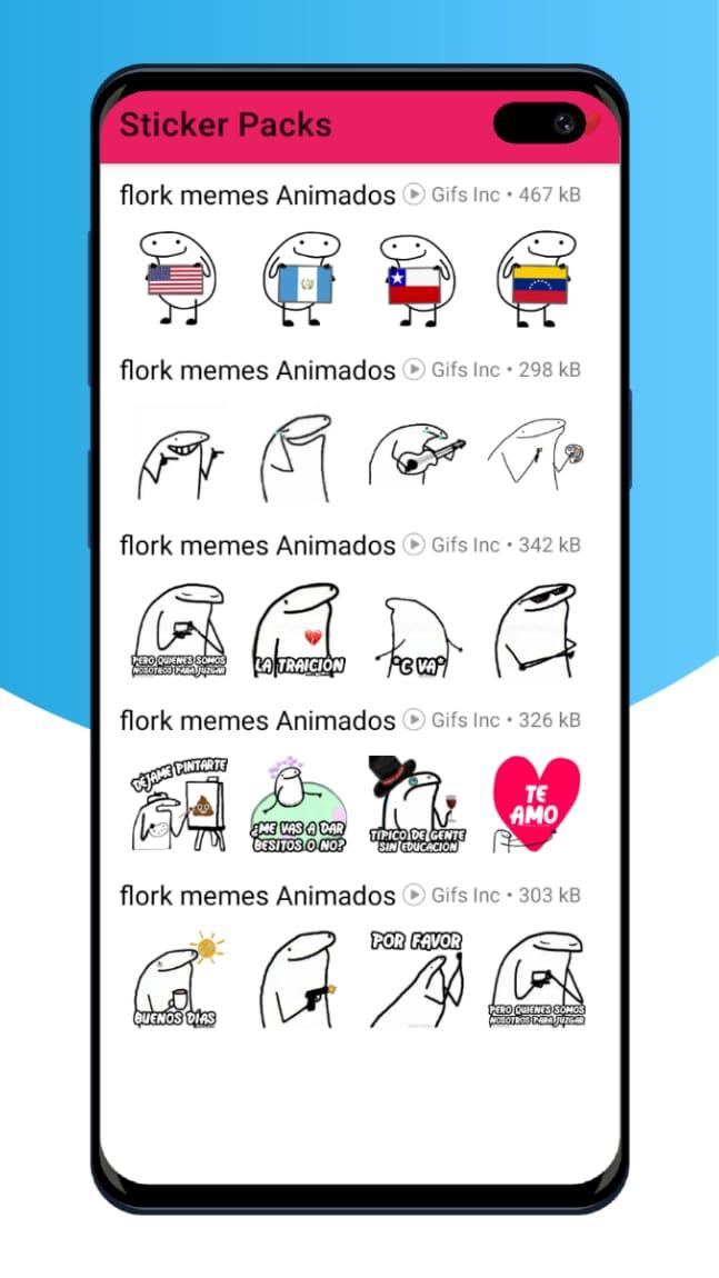 Download Flork Memes Stickers wasticker android on PC