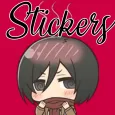 Shingeki No K anime stickers