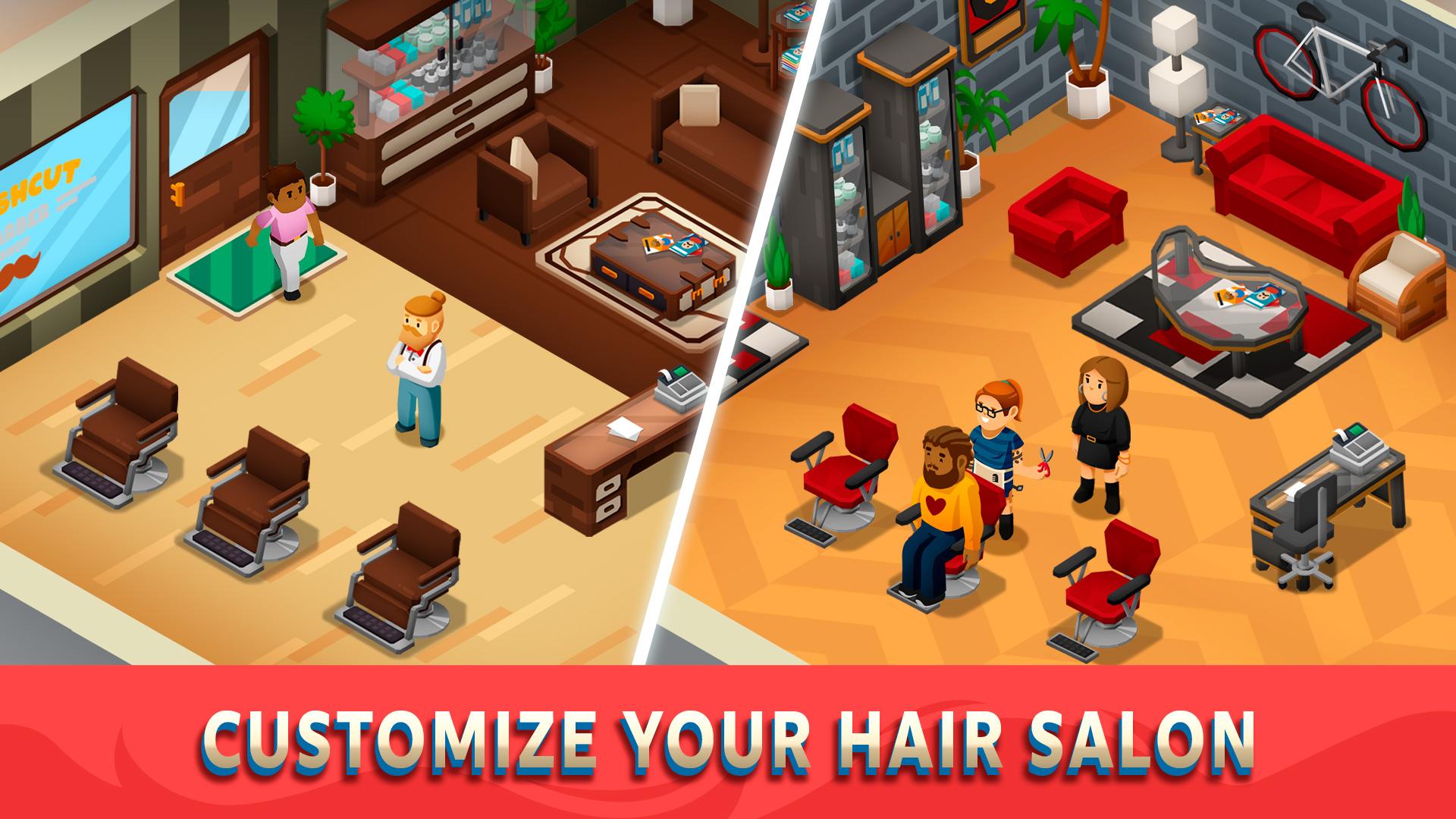 Скачать Idle Barber Shop Tycoon — Экон на ПК | Официальный представитель  GameLoop