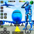 ロボット飛行機パイロットゲーム3D