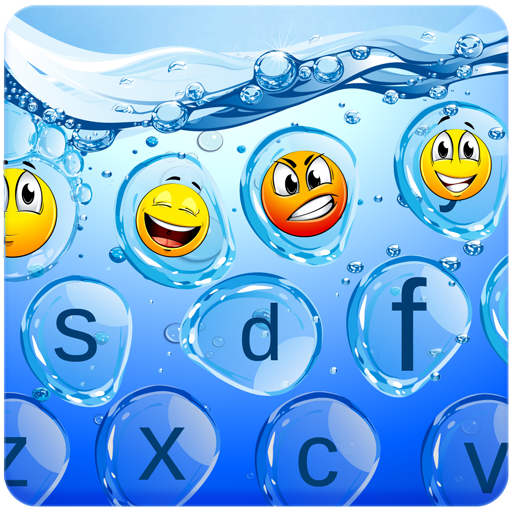 साफ पानी ब्लू कीबोर्ड