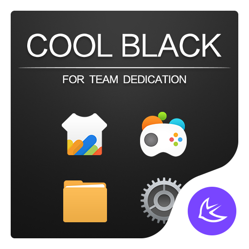 Cool black APUS Launcher theme