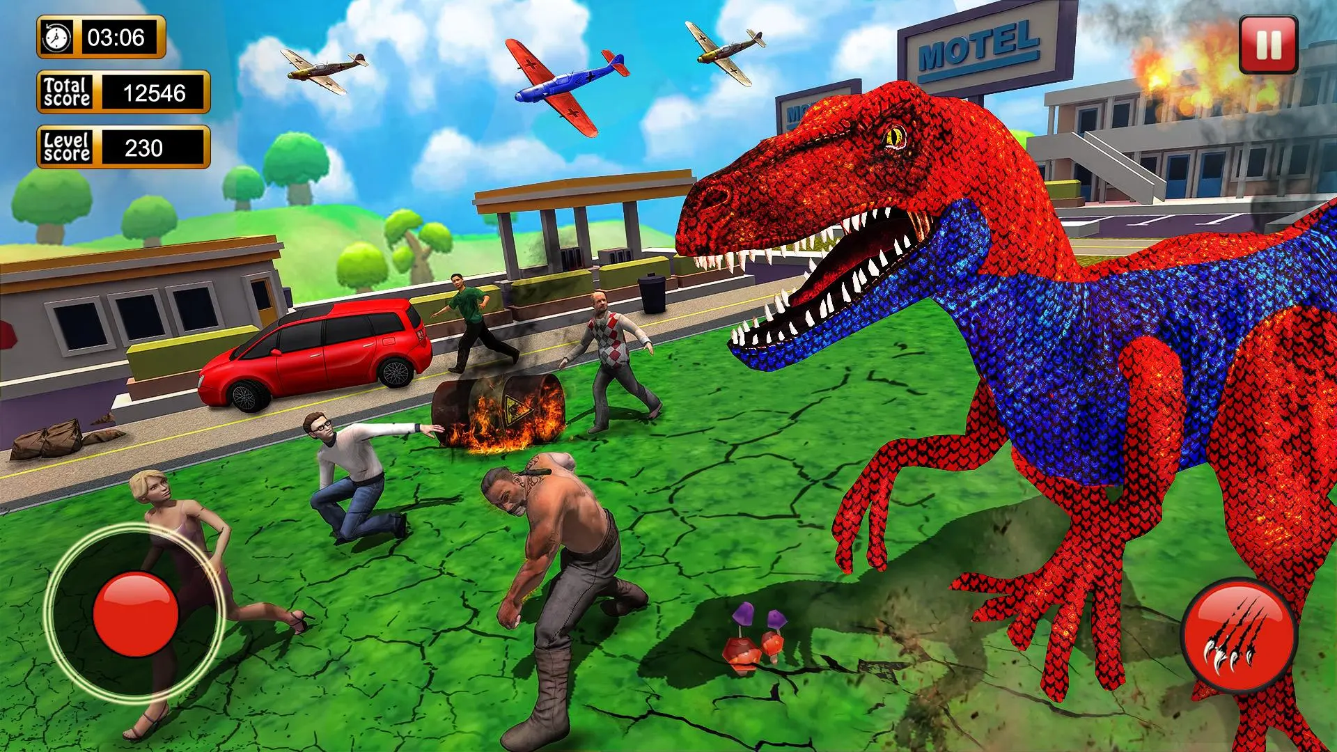 Download Dinosaur Games City Rampage android on PC