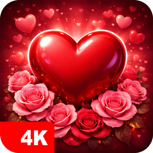 Обои любовь и сердечки 4K