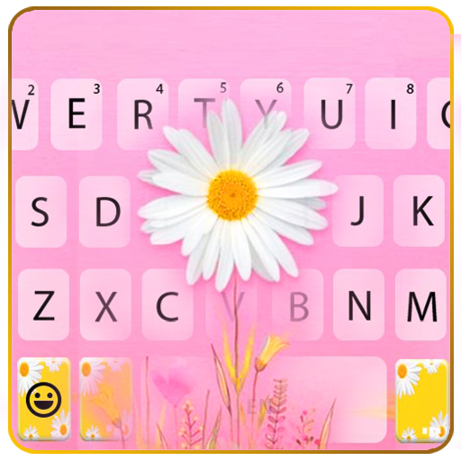 Daisy Flower Keyboard Theme