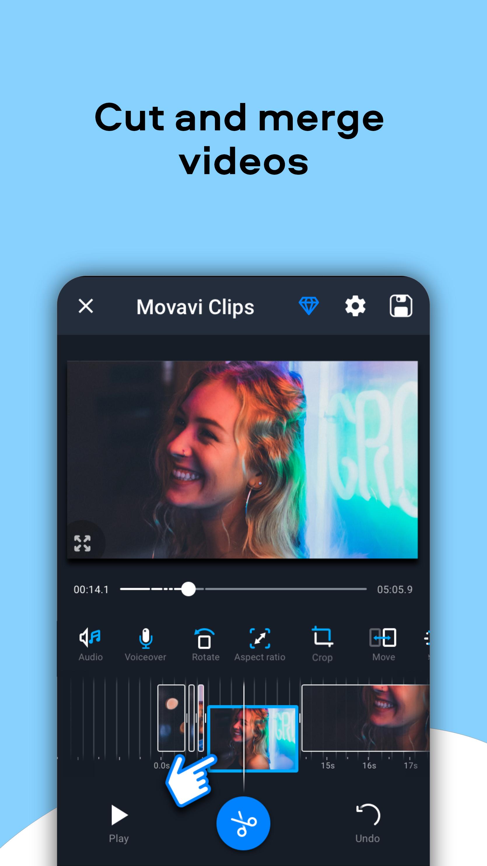 Скачать Видеоредактор Movavi Clips на ПК | Официальный представитель  GameLoop