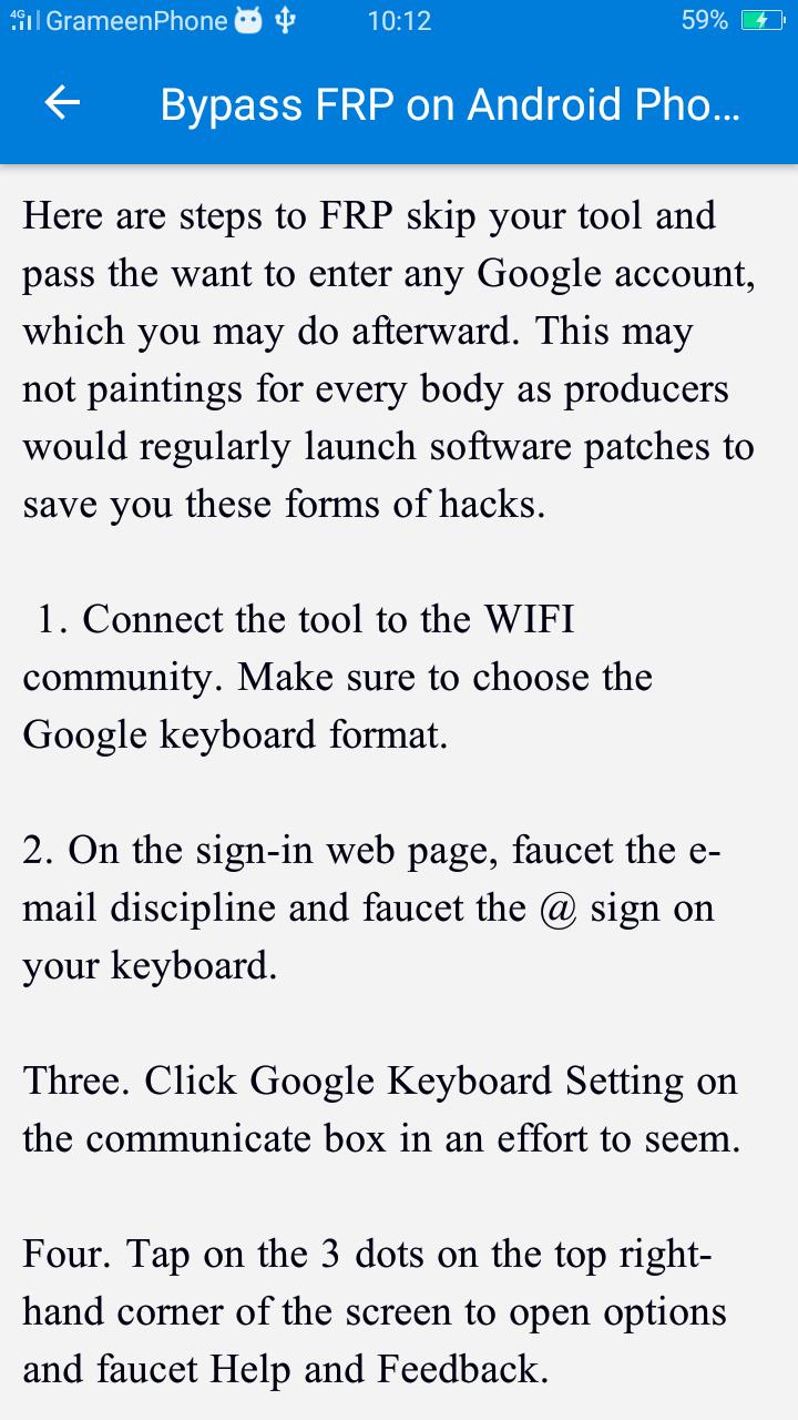Скачать FRP Bypass Android Guide на ПК | Официальный представитель GameLoop