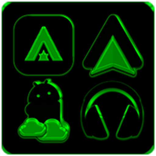 Black and Green Icon Pack