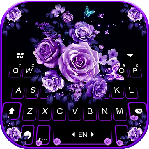 Purple Rose Bouquet Background