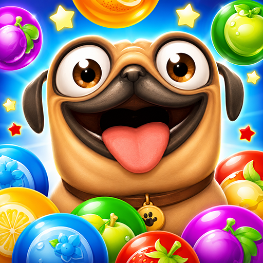 Pug Pop: Bubble Rescue Puzzle