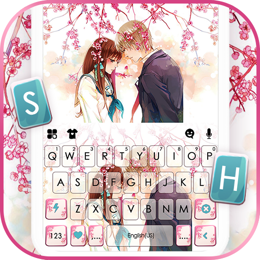 最新版、クールな Sakura Love のテーマキーボード