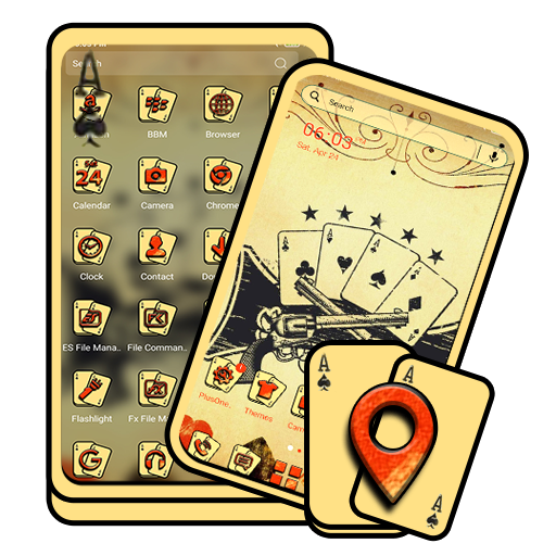 Vintage Cards Launcher Theme