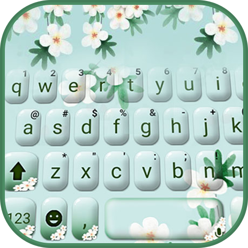 Girly Charming Floral Keyboard