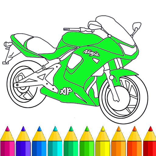 Mewarnai Motor Ninja