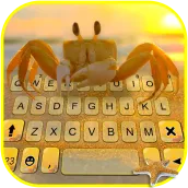 Cute Crab Holiday Keyboard Bac