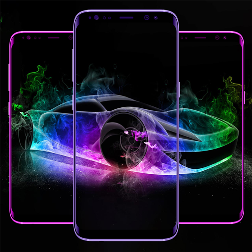 Neon Mobil Wallpaper Hidup