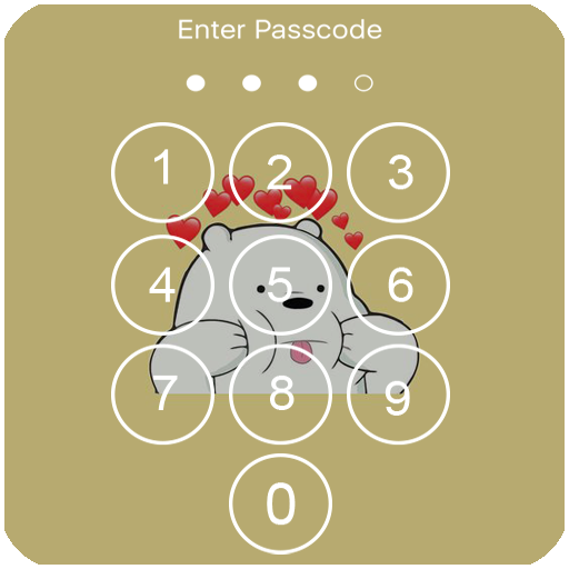 Cute Bear Lock Screen