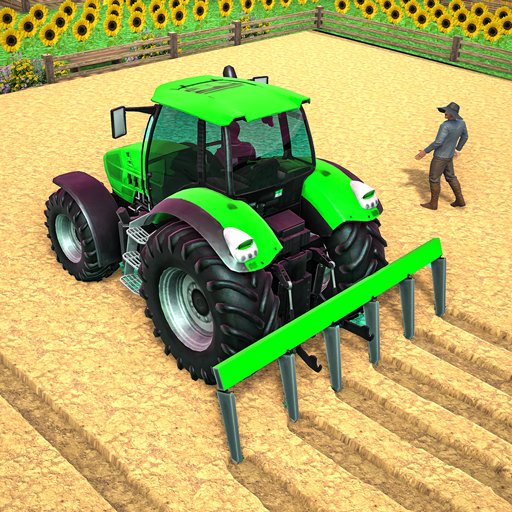 pertanian pengemudi traktor 3D