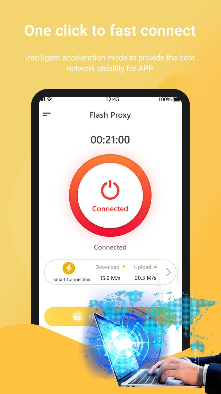 Download FlashProxy: Safe, Privacy android on PC