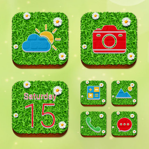 Wow Grass Theme - Icon Pack