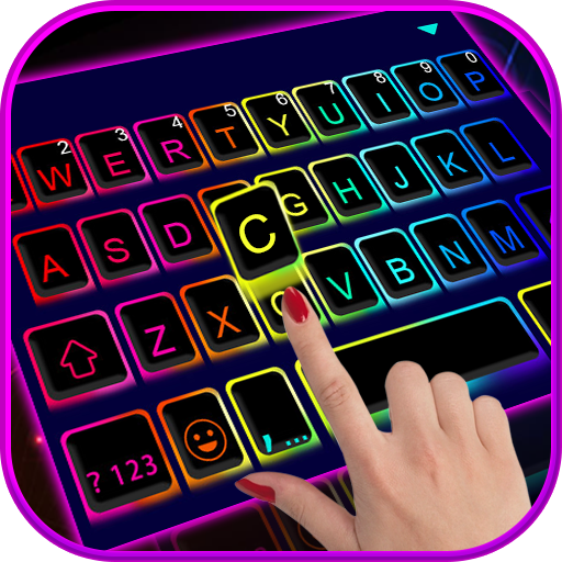 Tema Keyboard Led Neon Color