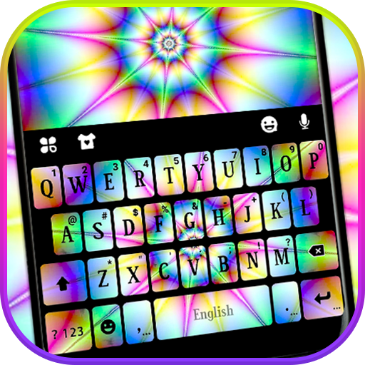 Tie Dye Spiral Keyboard Theme