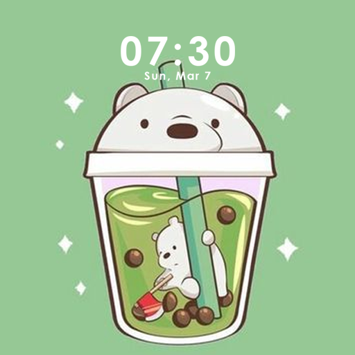 Kawaii boba Milk Tea Wallpaper