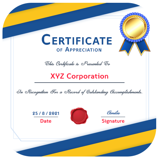 Certificate Card Maker App
