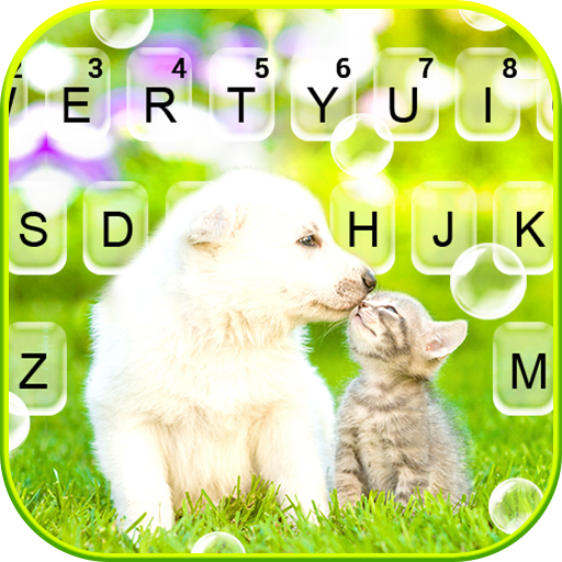 Puppy Kitty Love Keyboard Back