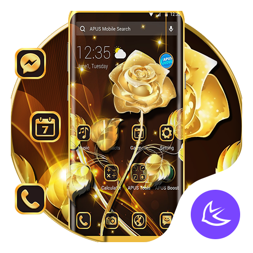 Gold APUS Launcher theme